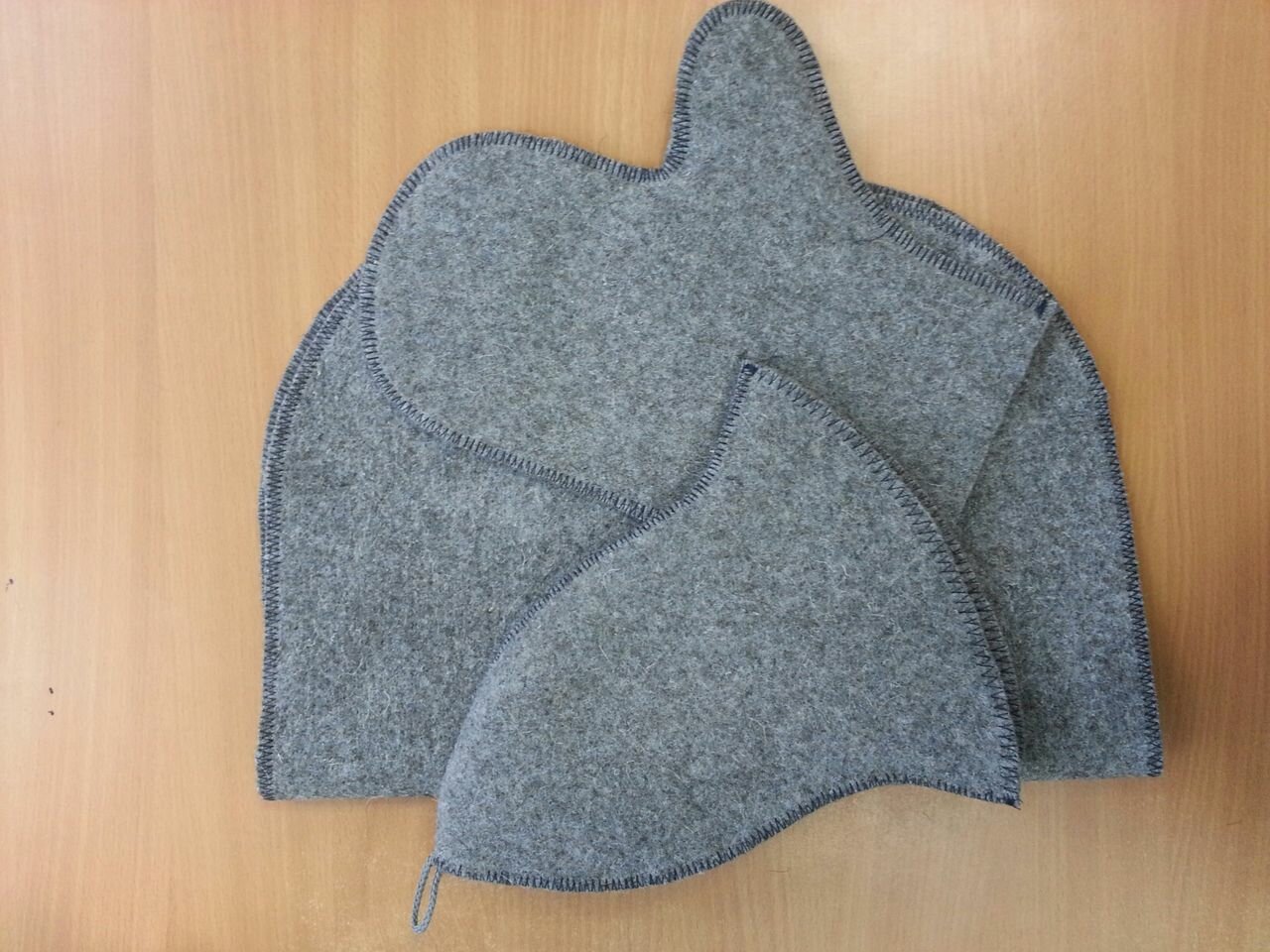 Банный комплект "Народный" цвет - серый